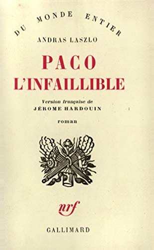 PACO L'INFAILLIBLE, de András László | portada del libro