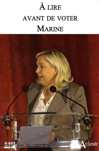 A LIRE AVANT DE VOTER MARINE, de Collectif Vent debout! | portada del libro