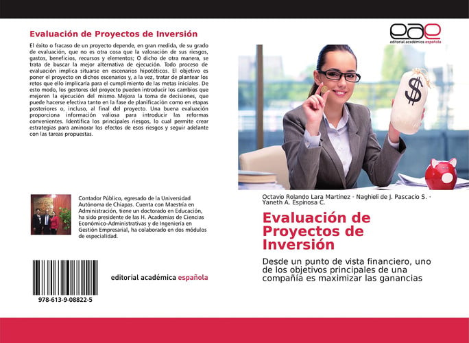 EVALUACION DE PROYECTOS DE INVERSION | portada del libro
