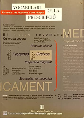 VOCABULARI DE PRESCRIPCIO, de CASASSAS I SIMO | portada del libro