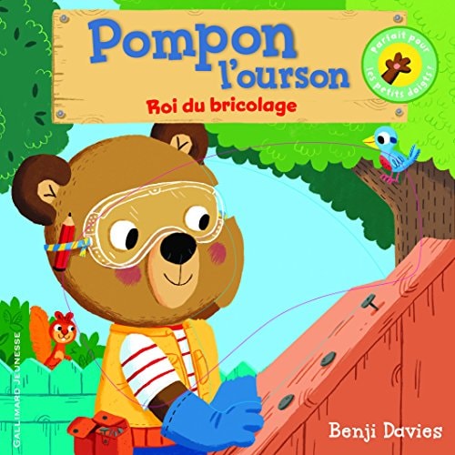 POMPON L'OURSON ROI DU BRICOLAGE, de Benji Davies | portada del libro