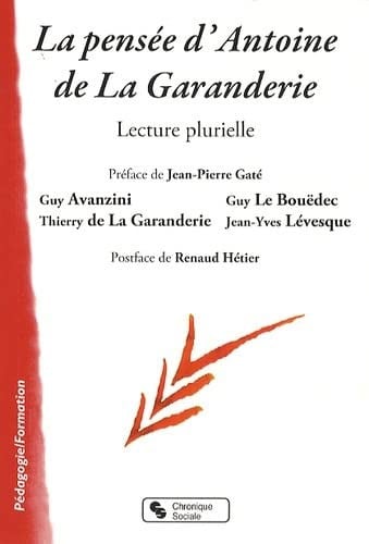 PENSEE D'ANTOINE DE LA GARANDERIE LA, de GATE JEAN-P | portada del libro