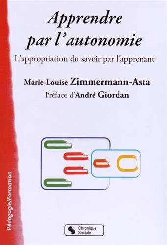 APPRENDRE PAR L'AUTONOMIE, de ZIMMERMANN M-L | portada del libro