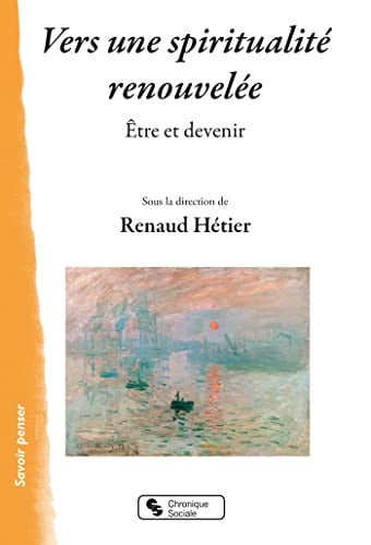 VERS UNE SPIRITUALITE RENOUVELEE, de HETIER RENAUD | portada del libro