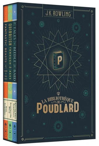 LA BIBLIOTHEQUE DE POUDLARD, de J.K. Rowling | portada del libro