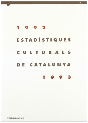 Estad¡stiques culturals de Catalunya 1992-1993, de AA.VV. | portada del libro