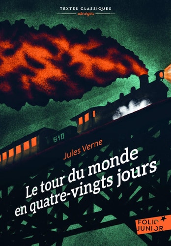 LE TOUR DU MONDE EN QUATRE-VINGTS JOURS VERSION ABREGEE, de Jules Verne | portada del libro