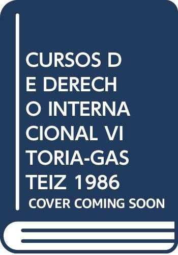 CURSOS DERECHO INTERNACIONAL 1986, de ARENAL DE MOYUA | portada del libro