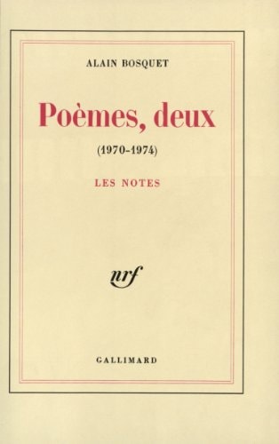 POEMES DEUX, de Bosquet | portada del libro