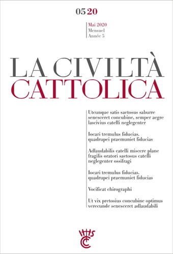 LA CIVILTA CATTOLICA 0520, de Spadaro sj | portada del libro