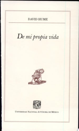 De mi propia vida, de HUME | portada del libro
