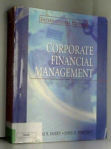 CORPORATE FINANCIAL MANAGEMENT RUST., de EMERY | portada del libro