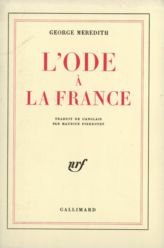 ODE A LA FRANCE, de Meredith | portada del libro