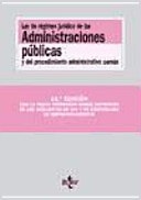 Ley de régimen jur¡dico de las administraciones públicas y del procedimiento administrativo común, de LEGUINA VILLA | portada