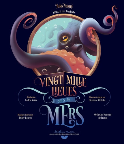 VINGT MILLE LIEUES SOUS LES MERS LIV CD, de Jules Verne | portada del libro