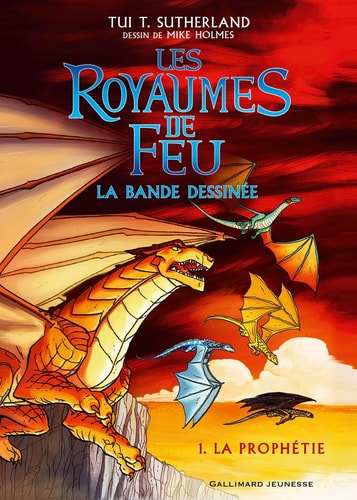 LES ROYAUMES DE FEU EN BANDE DESSINEE 1 LA PROPHETIE T1, de Tui T. Sutherland | portada del libro