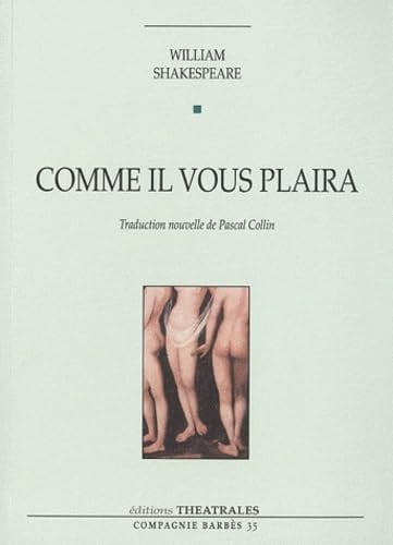 COMME IL VOUS PLAIRA, de SHAKESPEARE WIL | portada del libro