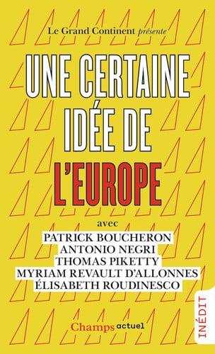 ERTAINE IDEE DE L'EUROPE, de COLLECTIFS FLAMMARION | portada del libro