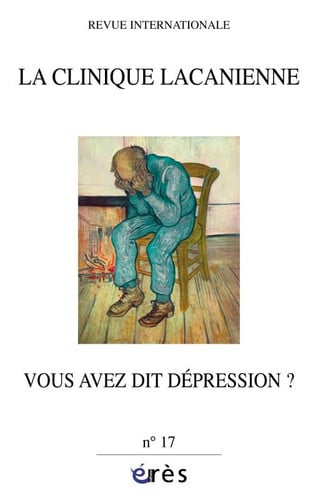 CLINIQUE LACANIENNE 17 LA DEPRESSION, de CHEMAMA ROLAND | portada del libro