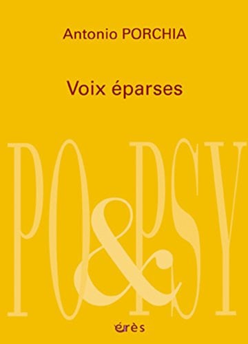 VOIX EPARSES, de PORCHIA ANTONIO | portada del libro