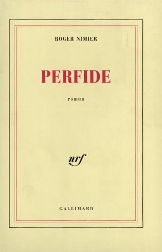 PERFIDE, de Nimier | portada del libro