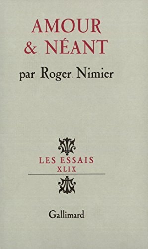AMOUR ET NEANT, de Roger Nimier | portada del libro