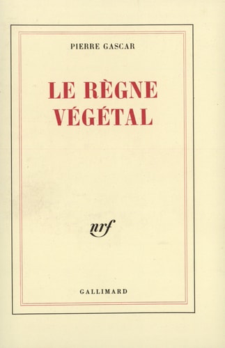 LE REGNE VEGETAL, de Gascar | portada del libro