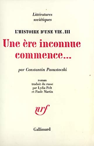 L'HISTOIRE D'UNE VIE T3, de Konstantin G. Paustovskij | portada del libro