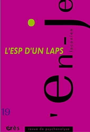 EN-JE LACANIEN 19 L'ESP D'UN LAPS, de COLLECTIF | portada del libro