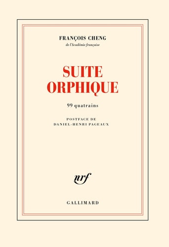 Suite orphique - 99 quatrains, de François Cheng | portada del libro