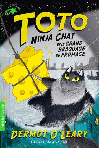 TOTO NINJA CHAT ET LE GRAND BRAQUAGE DU FROMAGE, de Dermot O'Leary | portada del libro