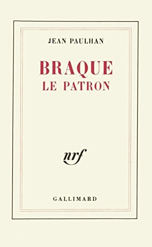 BRAQUE LE PATRON, de Paulhan | portada del libro