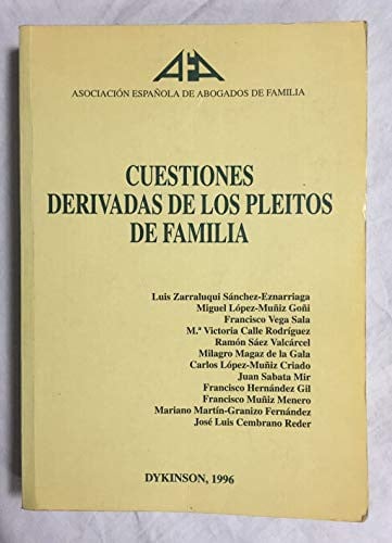Cuestiones derivadas de los pleitos de familia, de Varios autores | portada del libro