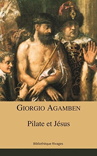 PILATE ET JESUS, de Giorgio Agamben | portada del libro
