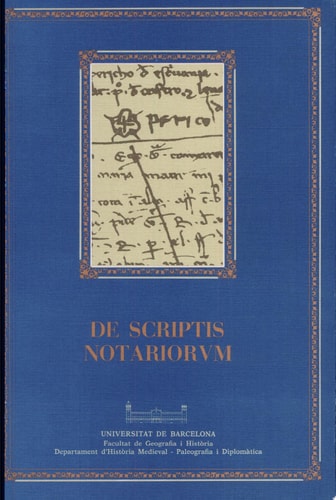 De scriptis notariorum, de Universidad de Barcelona | portada del libro