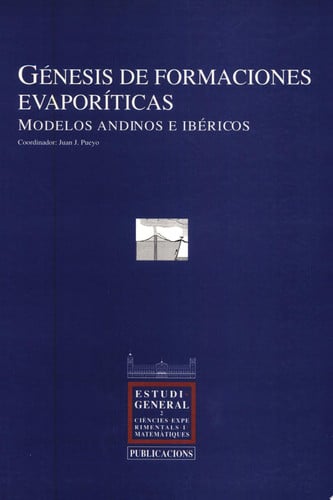 Génesis de formaciones evapor¡ticas, de PUEYO | portada del libro