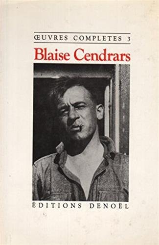 OEUVRES COMPLETES T3, de Cendrars | portada del libro