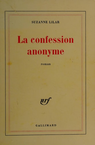 LA CONFESSION ANONYME, de Suzanne Lilar | portada del libro