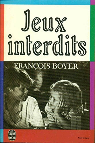 JEUX INTERDITS, de François Boyer | portada del libro