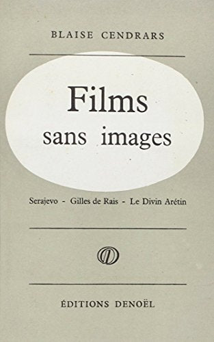 FILMS SANS IMAGES, de Blaise Cendrars | portada del libro