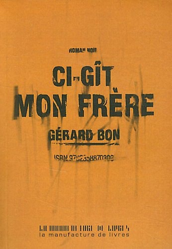 CI GIT MON FRERE, de Gérard Bon | portada del libro