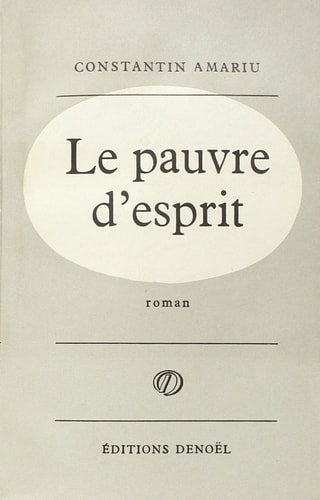 LE PAUVRE D'ESPRIT, de Amariu | portada del libro