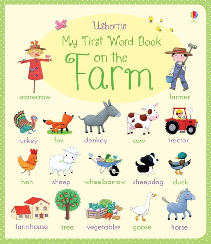 MY FIRST WORD BOOK ON THE FARM, de Felicity Brooks | portada del libro