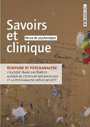 SAVOIRS ET CLINIQUE 29 ECRITURE ET PSYCHANALYSE, de COLLECTIF | portada del libro