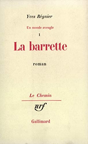 LA BARRETTE, de Régnier | portada del libro