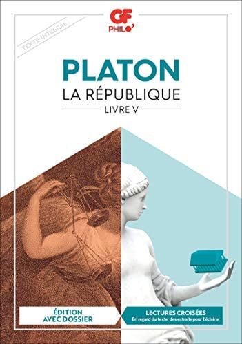 A REPUBLIQUE, LIVRE V, de PLATON | portada del libro
