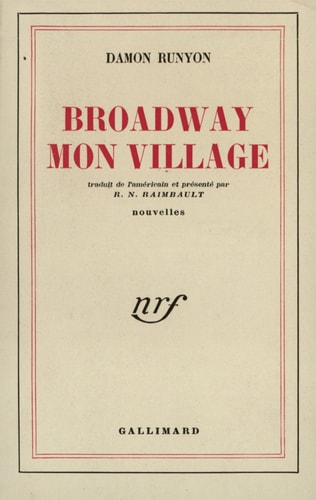 BROADWAY MON VILLAGE, de Damon Runyon | portada del libro