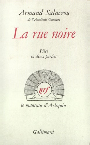LA RUE NOIRE, de Salacrou | portada del libro