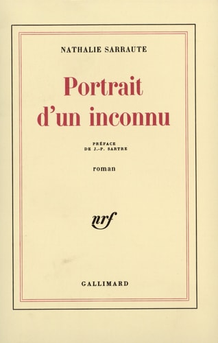PORTRAIT D'UN INCONNU, de Nathalie Sarraute | portada del libro