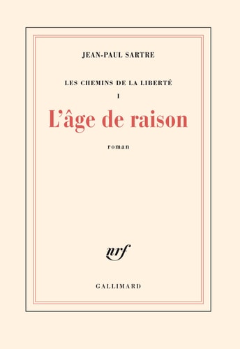 L'AGE DE RAISON, de Jean-Paul Sartre | portada del libro